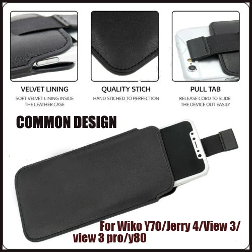 Casteel PU Pull Tab Sleeve кошелек кожаный чехол для Wiko Y70 Jerry 4 View 3 Y80 pro Чехол|Сумки телефона| |