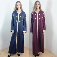 abayas for women robe longue kimono femme musulmane open abaya dubai kaftan turkey islam muslim dress djellaba caftan marocaf131