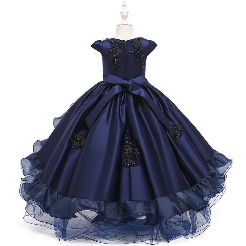 Kids Flower Dress For Girl Lace Princess Dresses Elegant Children Prom Long Gowns Teen Girls Party Evening Bridesmaid Frocks | Детская