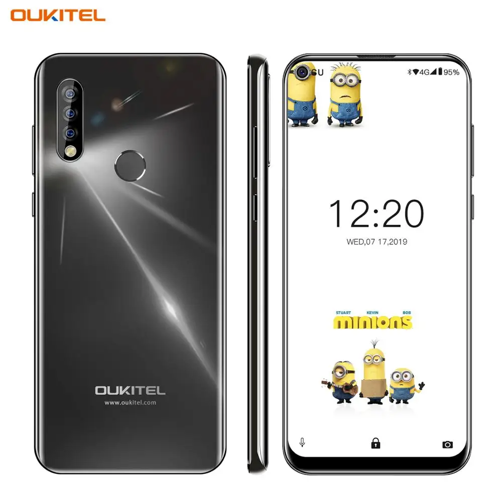 4G мобильный телефон OUKITEL C17 Android 9 0 смартфон 6 35 ''распознавание лица отпечаток
