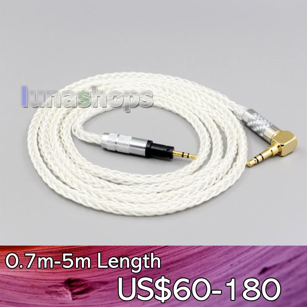 

LN006786 99% Pure Silver 8 Core Earphone Cable For Sennheiser Momentum 1.0 2.0 On-Ear Headphones