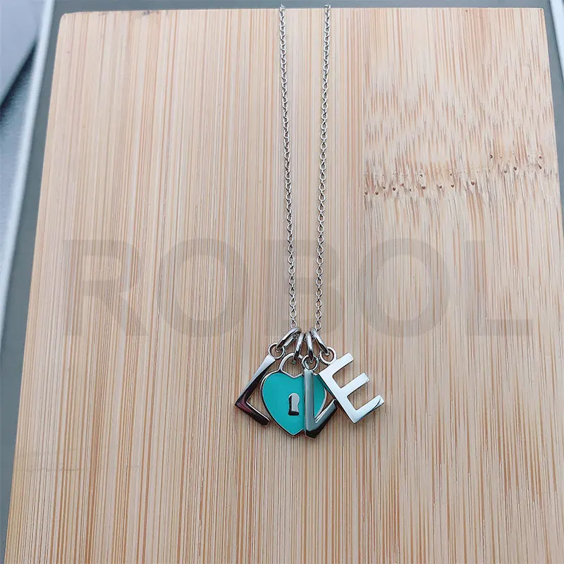 Новое высококачественное Оригинальное серебряное ожерелье с драгоценными