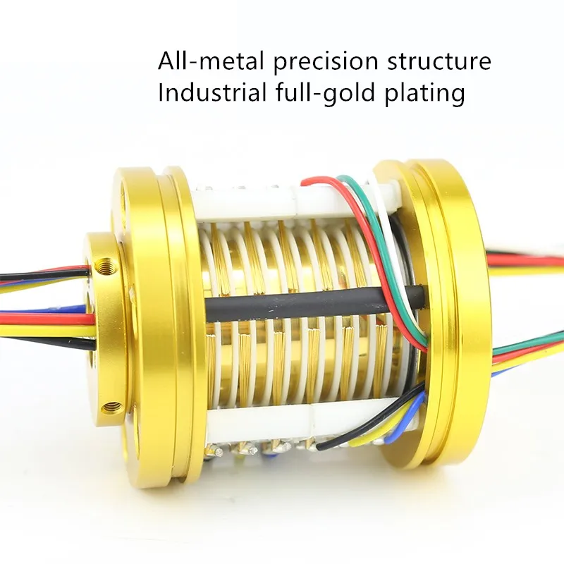 Ротационное проводящее промышленное скользящее кольцо 2 4 6 12 проводов полностью