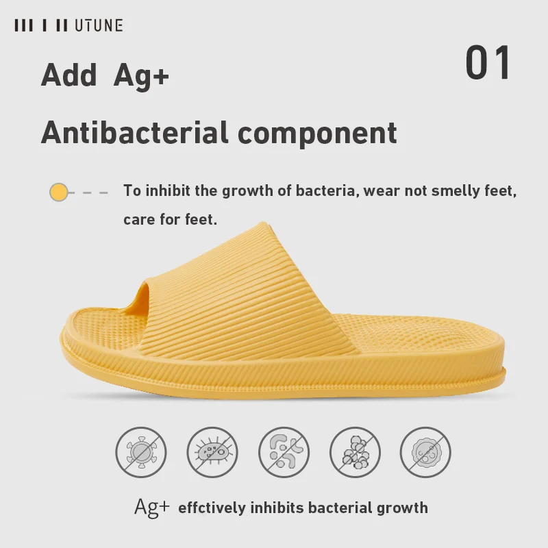 UTUNE Унисекс Тапочки Для Ванной Из ЭВА Нескользящие Легкие Сандалии Домашнего