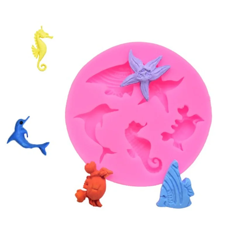 Wedding Birthday Confectionery Tools DIY Baking Sea Animal Starfish Dolphin Cake Mold Fondant Chocolate Cookies Decoration | Дом и сад