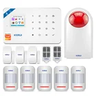 KERUI W181 умная система безопасности с дверным датчиком сирена Tuya WIFI GSM сигнализация