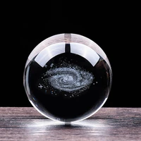 creative crystal glass ball 3dlaser innercarving ball astronomy gift desk home decoration photography film props birthday gift