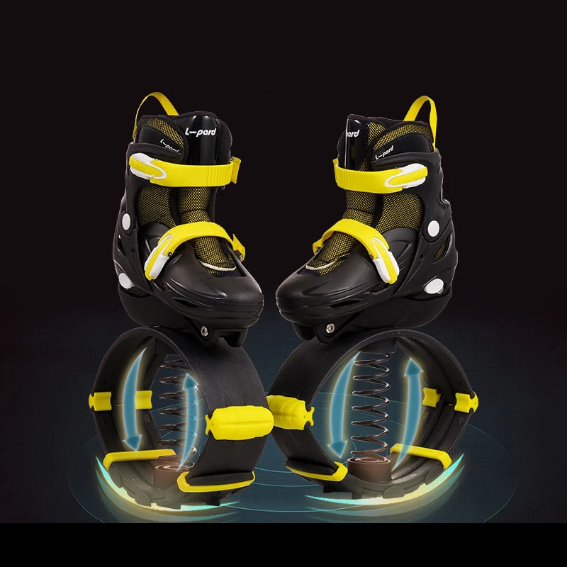 

2 in 1 Adult Children Inline Skates Bounce Jump Fitness Exercise Shoes Adjustable Jumping Boots kangaroo Skates Shoes Patines