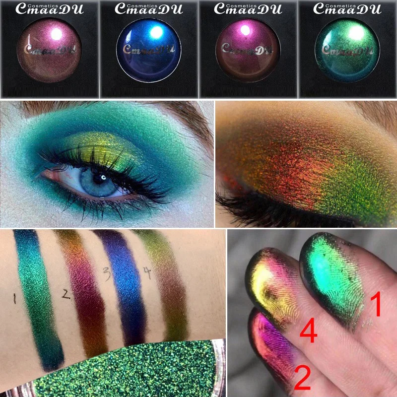 Сияющие тени для век водонепроницаемый светильник меняющий блестящие