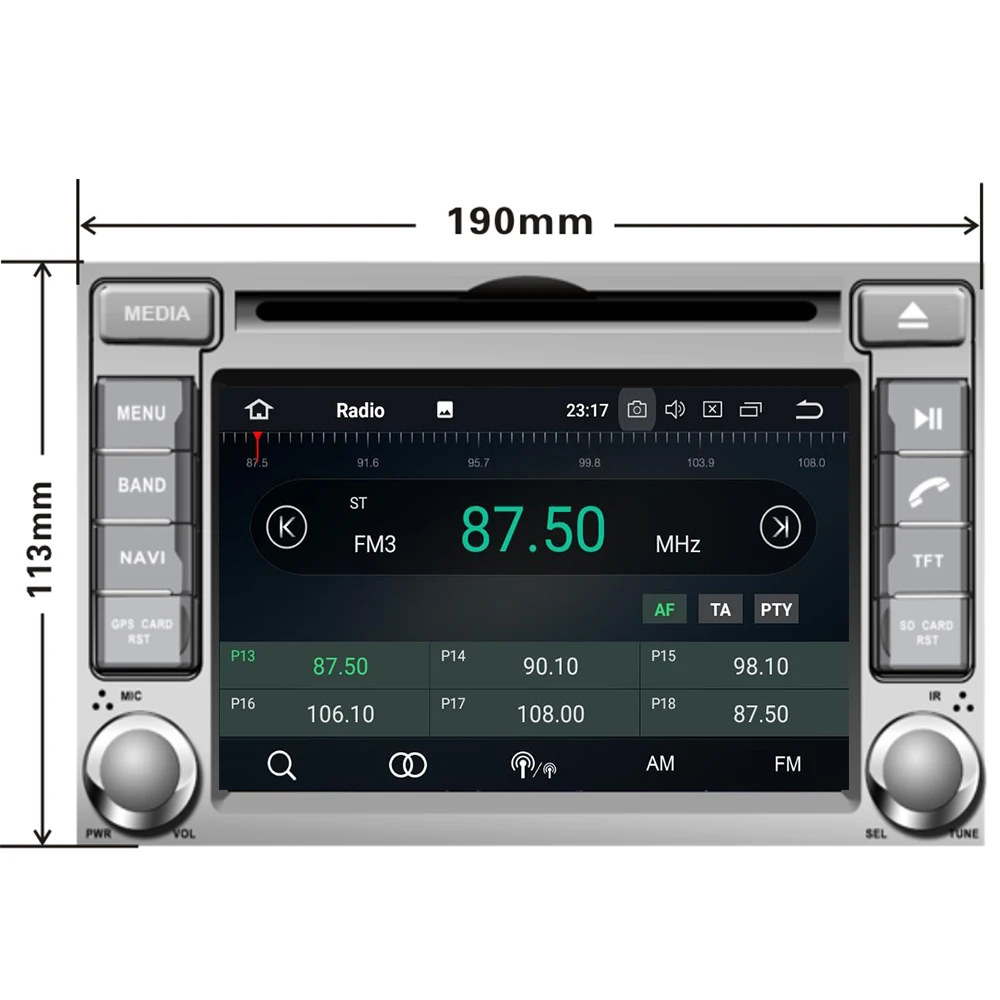 Android 10 Восьмиядерный PX5 подходит для Hyundai I20 2008 2009 2010 2011 2012 2013 автомобильный DVD-плеер