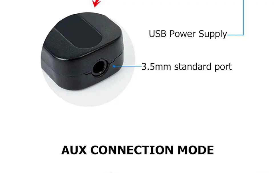 Беспроводной usb-адаптер Bluetooth приемник A2DP ключ стерео музыкальный аудио приемник 3,5 мм разъем для автомобиля AUX Android/IOS мобильный телефон