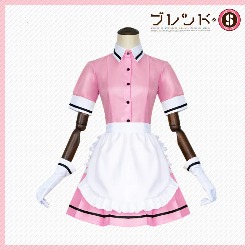 Аниме New Blend S Style кафе садистическая Горничная Косплей Костюм милая девочка