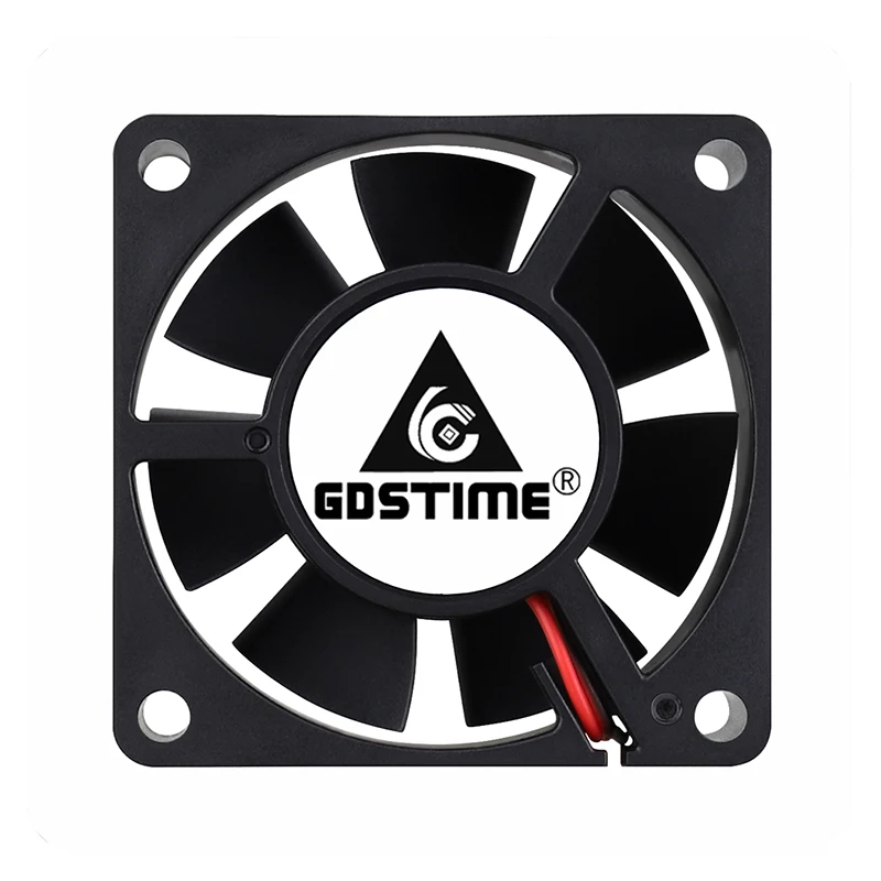 2 pcs gdstime 60x60x20mm 6020 12v 24v dual ball 3d printer cooler fan 60mmx20mm brushless machine equipment dc motor cooling fan free global shipping