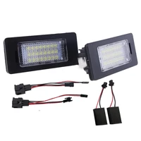 2 pcs car license plate lights 24 smd led kit fit for audi a4 b8 s4 a5 s5 q5 s tt high quality abs housing license plate lights