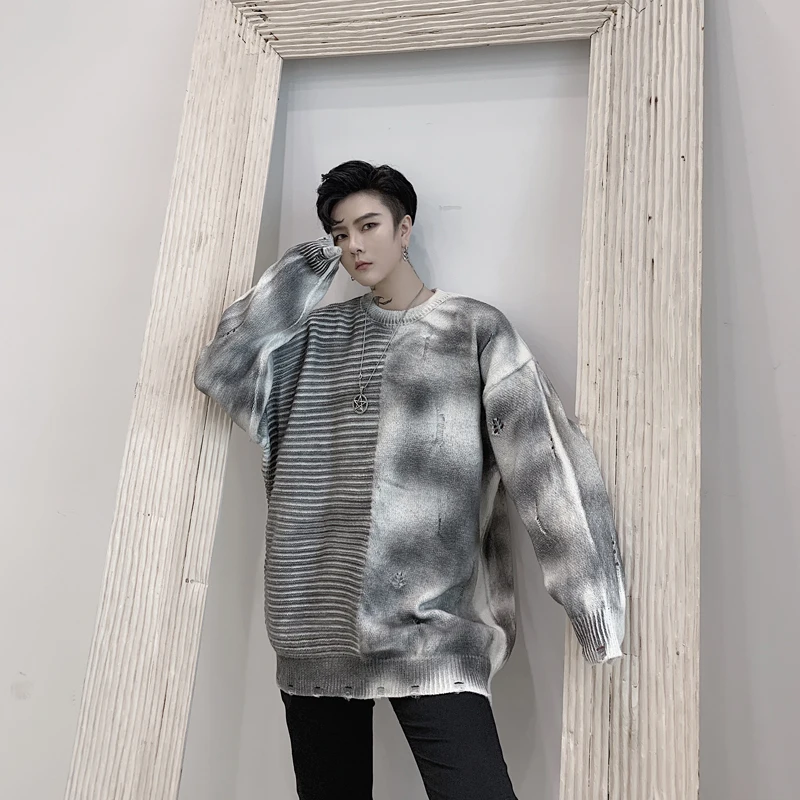 Свитер мужской/женский вязаный в стиле хип хоп|Джемперы| |