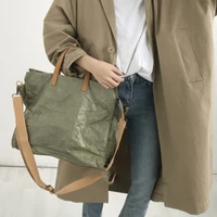 female handbags dupont paper shoulder bags designer large capacity kraft paper tote for women high quality crossbody bags