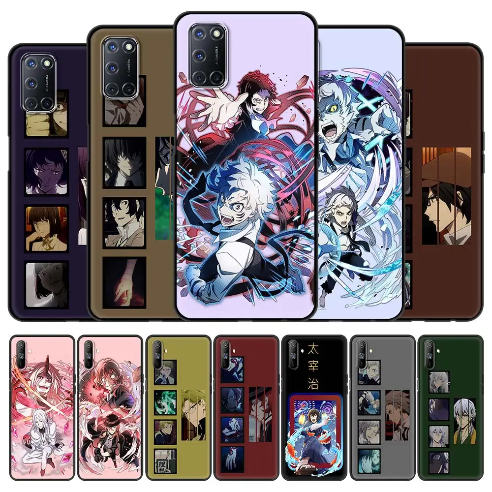 

Bungou Stray Dogs Dazai Osamu Anime Case For Realme C3 8 7 6 Pro C21 Phone Coque For OPPO A53 A52 A9 2020 Soft Black Full Cover
