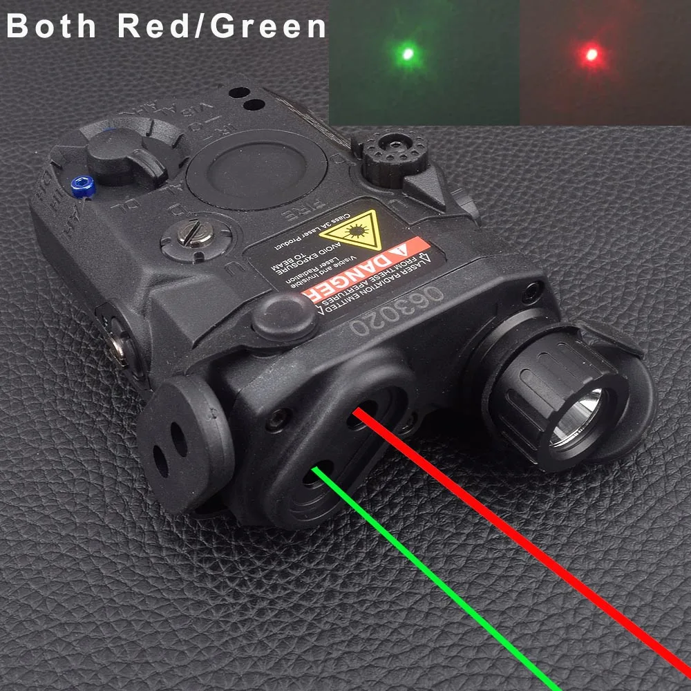 Красная и зеленая лазерная указка LA-5 PEQ15 LA5C PEQ 15 без белсветильник света