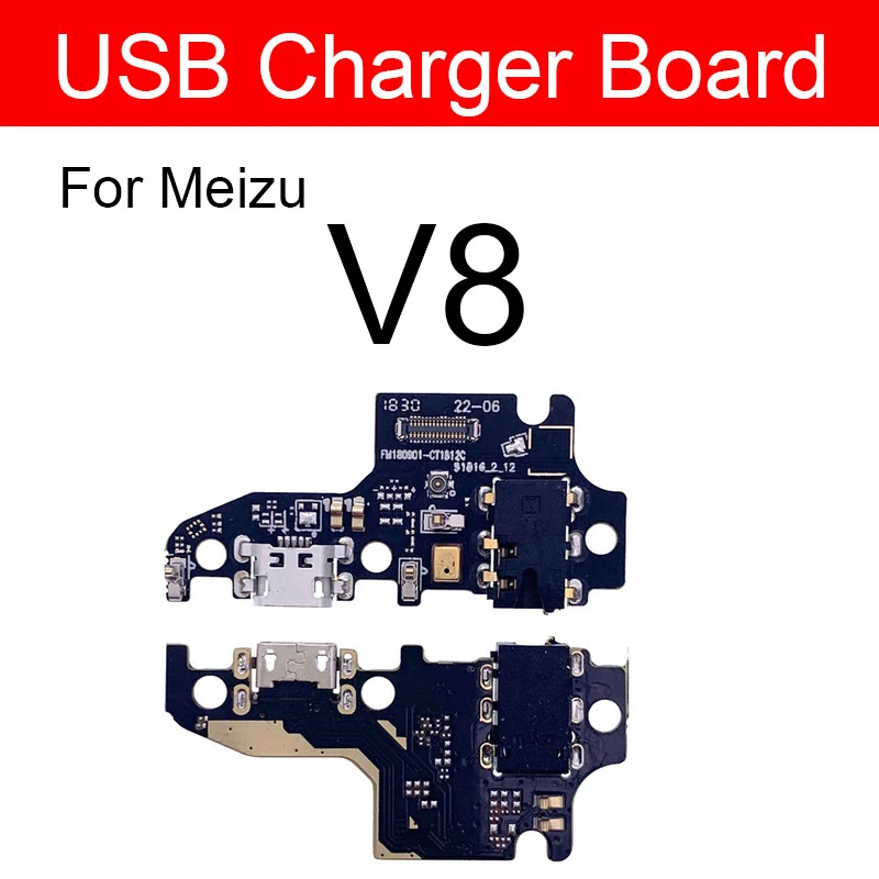 Плата с зарядным портом для зарядного устройства Meizu V8 USB-разъем микрофоном