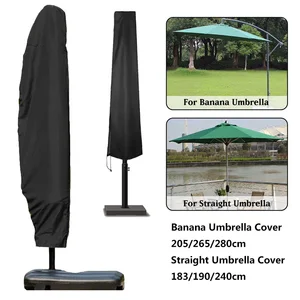outdoor patio banana umbrella cover waterproof protective cover with zipper garden cantilever parasol umbrellas rain cover free global shipping