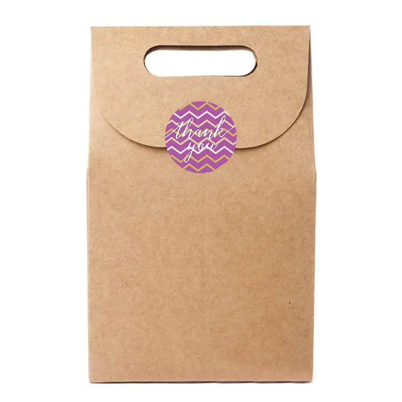 

100pcs 8 Styles Dot Thank You Stickers Seal for Small Shop Wedding Baking Envelope Stationery Label