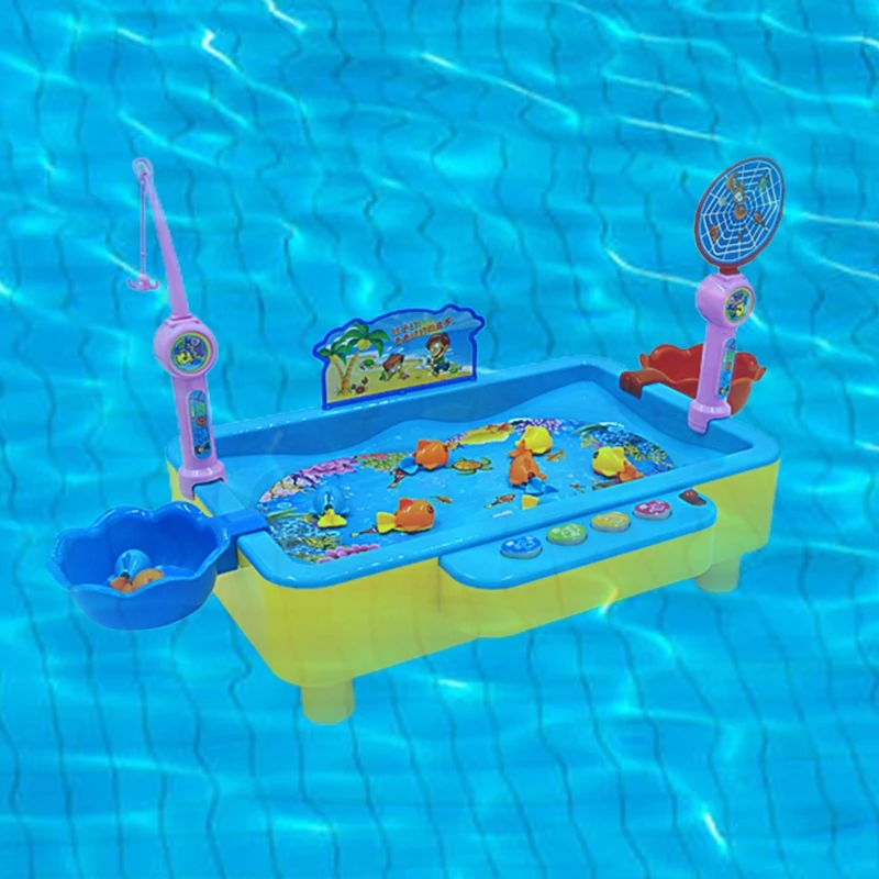 

Children's electromagnetic fishing toys with music and lights, educational toys, interactive toys