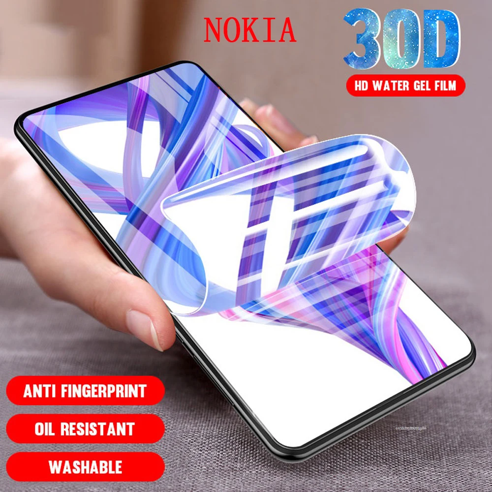 30D Защитная Гидрогелевая пленка для Nokia 5 1 2 3 8 Sirocco x6 1|Защитные стёкла и плёнки