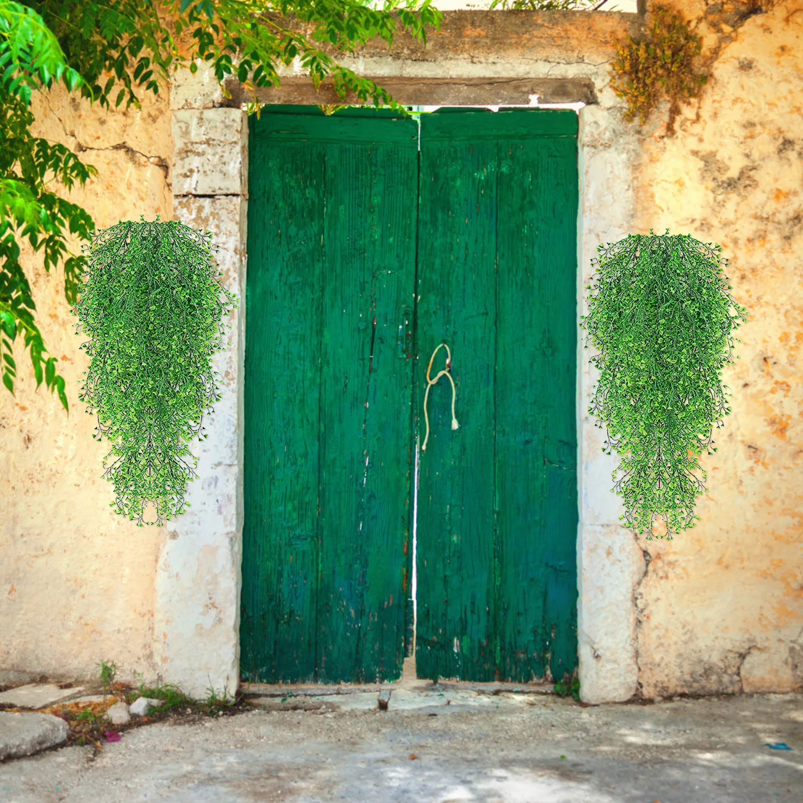 

2PC Hiedra Artificial Plants Green Leaves Leaf Wedding Jungle Party Artificial Plantas Artificiales Para Decoracion