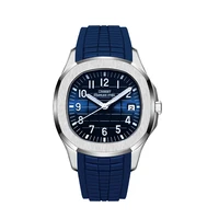linbert new design luxury automatic mens mechanical watch stainless steel gmt top brand sapphire glass watch reloj hombre