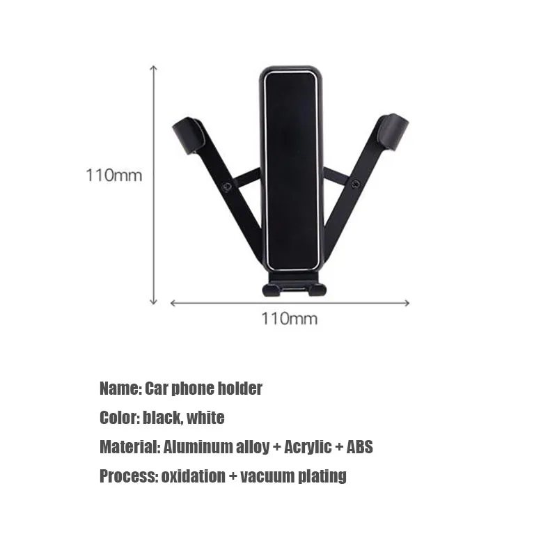 car phone holder for tesla model 3 accessories car air outlet mount smartphone holder car styling mount stand gps display bracke free global shipping