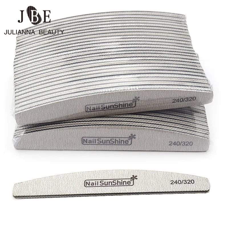 Профессиональные пилки для ногтей маникюра пилка полировки УФ геля 240/320