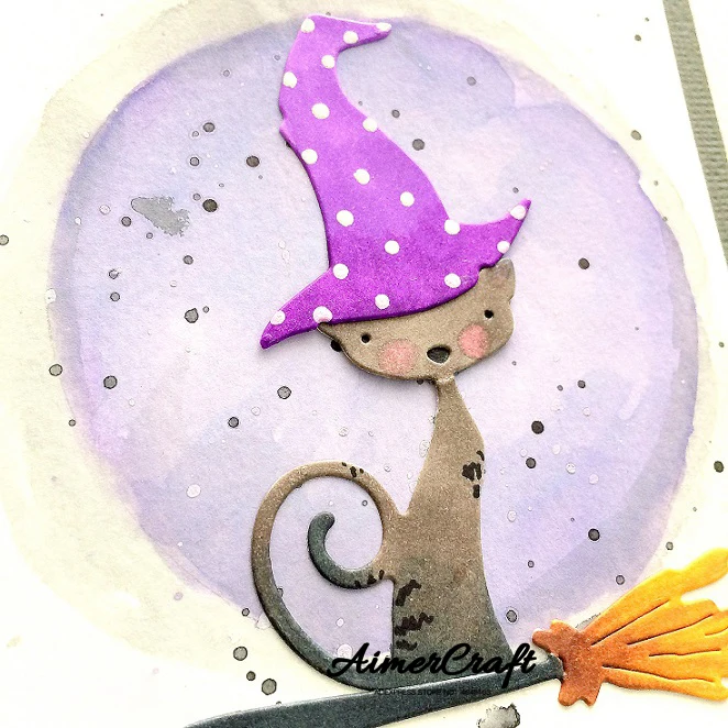 Металлические Вырубные штампы для Хэллоуина фотобумага сделай сам карточка