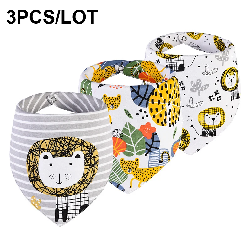 Шарф-слюнявчик детский из натурального хлопка для новорожденных девочек зимний