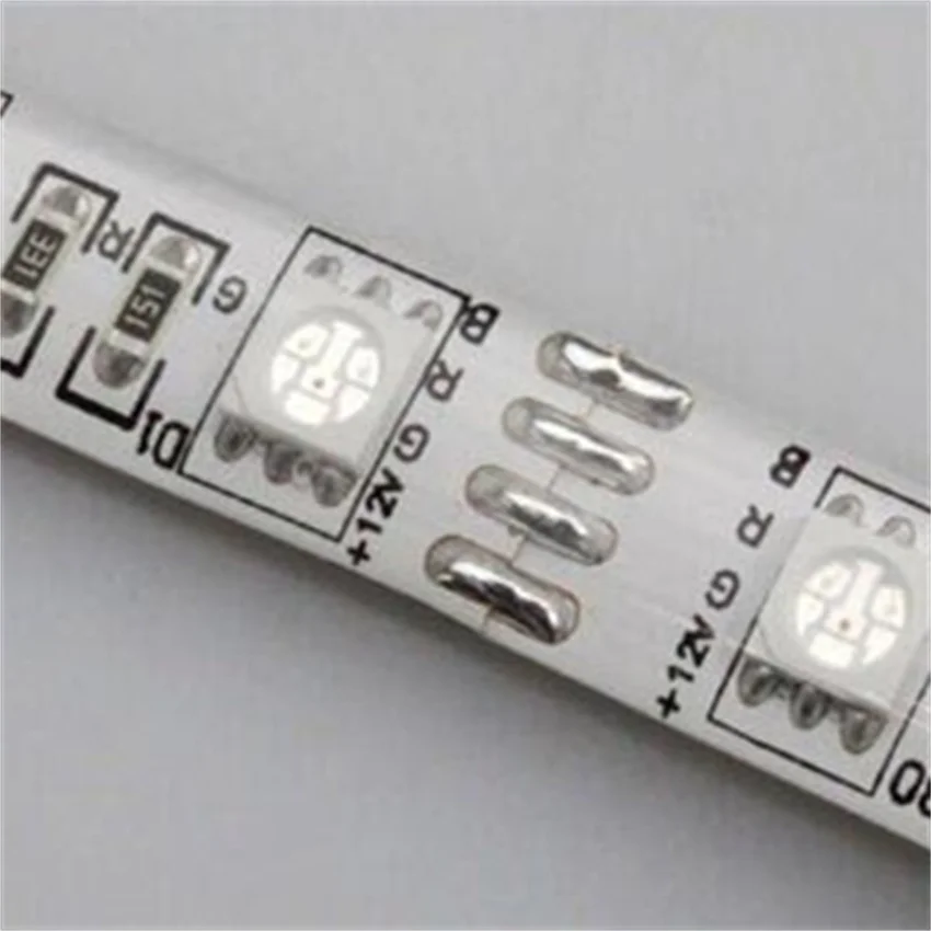 Бесплатная доставка УФ Цвет smd5050 60 светодиодов/м шириной 10 мм PCB гибкие