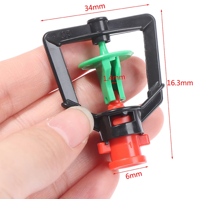 

10PCS 360 Degrees Rotary Micro Nozzle With Threaded Connector Inverted