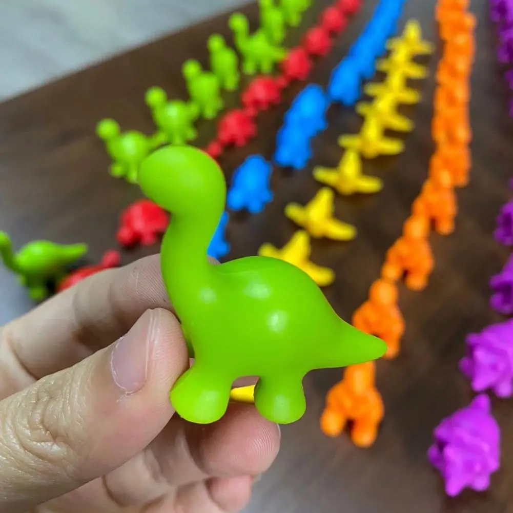 72 шт./компл. новые счетные динозавры с картами на тему математический обучающий