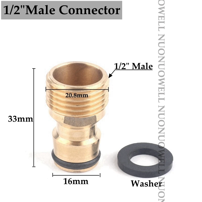 Резьбовой соединитель 2 шт. латунные соединители для сада водопроводный адаптер