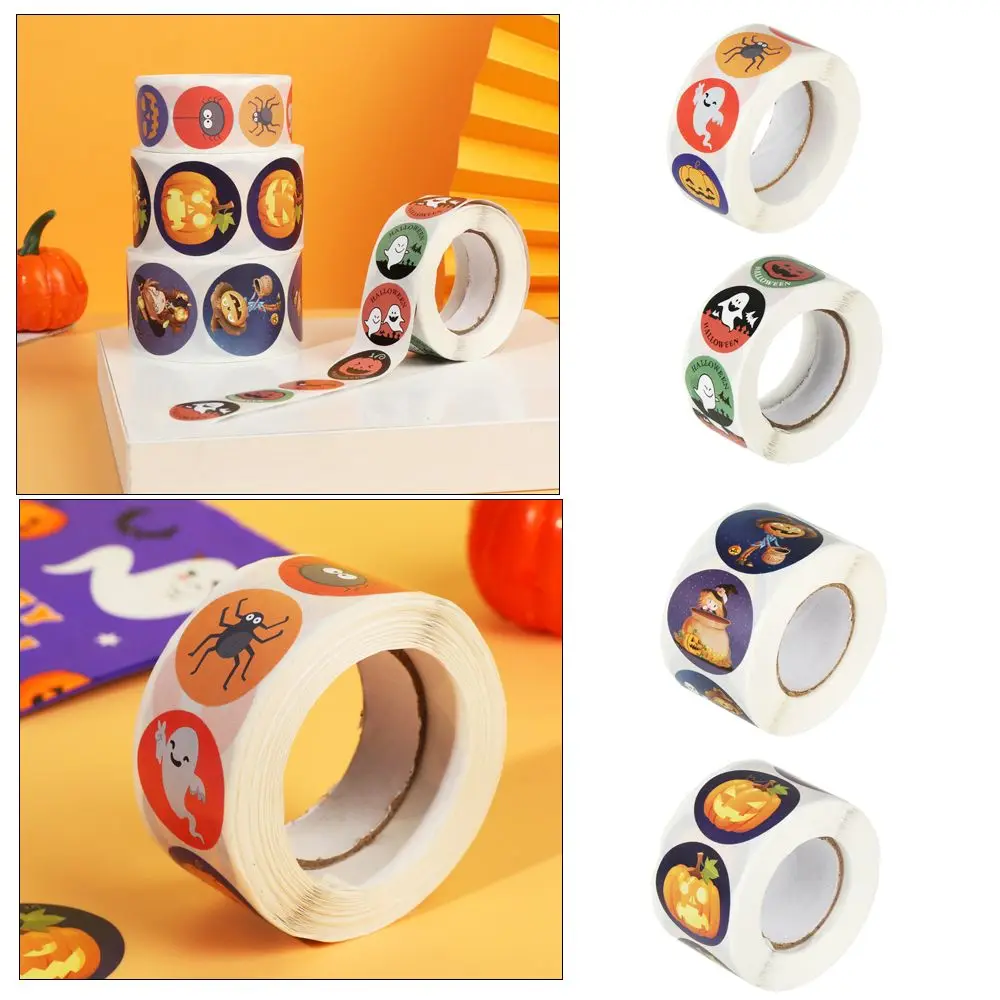 500 шт./рулон этикетки для украшения Хэллоуин | Дом и сад