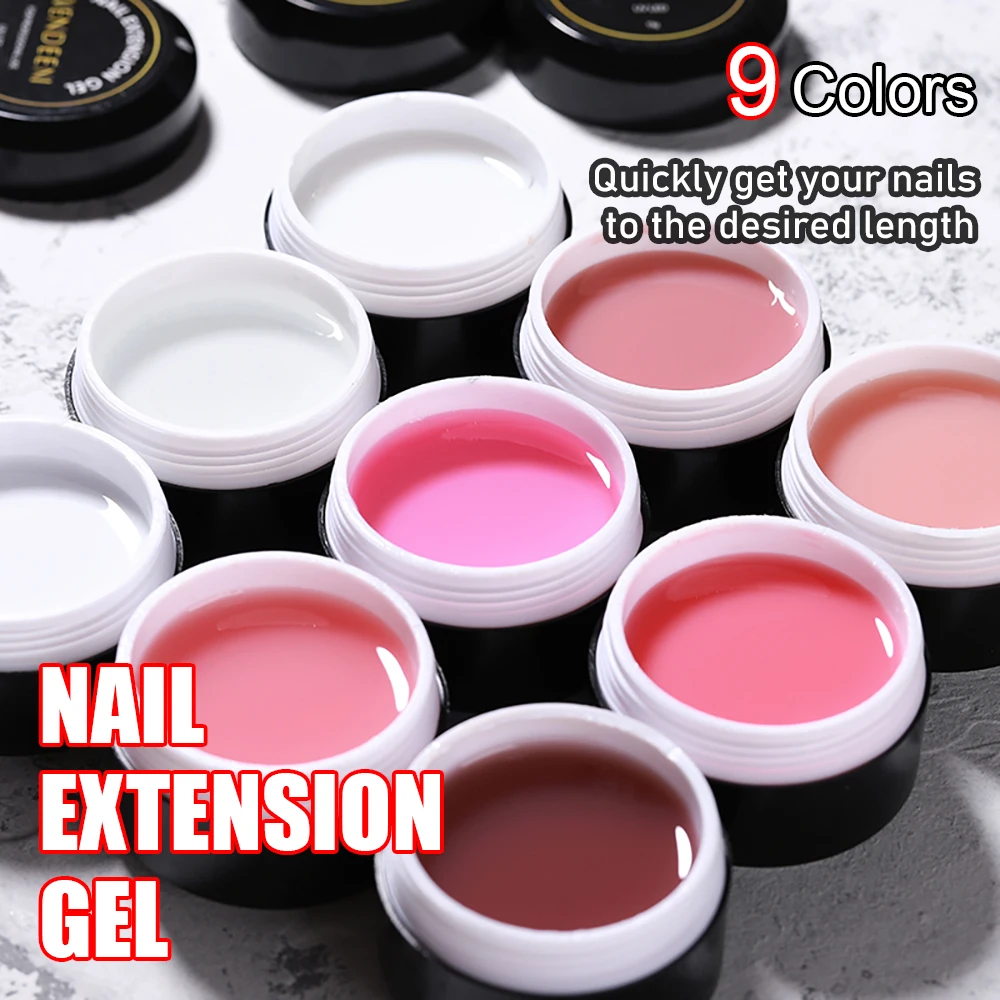 

Vendeeni Quick Building Nail Extension Gel Nail Polish Pink Clear White UV Acrylic Builder Gel Varnish Nail Art Extend Gel 15g