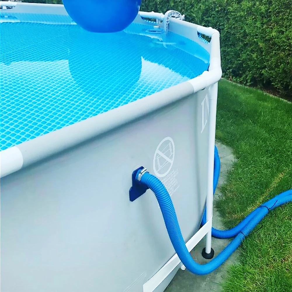 

1Pc Swimming Pool Pipe Holder Mount Supports Pipes 30-38Mm Fits Above Ground Hose Outlet with Cable Tie Supplies