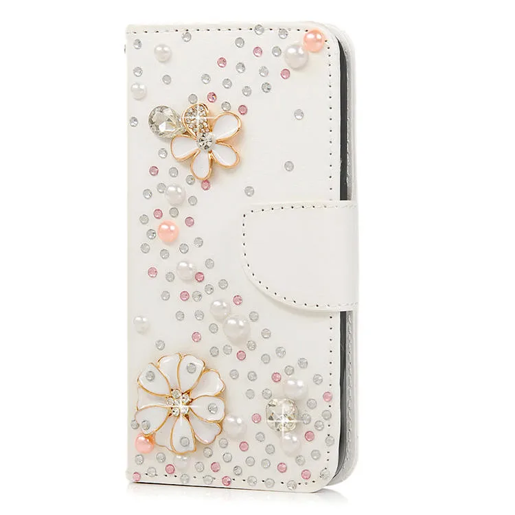 

Ultra Thin Suede Leather Wallet Case for iPhone 11 12 Pro Max Mini XR XS 8 7 6s 6 Plus SE 2020 5S 5 Cute Bear Diamond Flip Cover