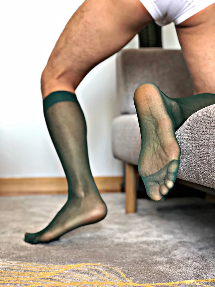 Носки трубы Классические носки для мужчин прозрачные экзотическая официальная