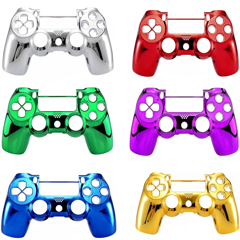 Хром Edition спереди Корпус Оболочка Чехол запасных частей для Playstation 4 PS4 тонкий Pro
