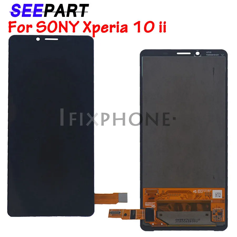 Pantalla LCD 100% Tesd para SONY Xperia 10 II, montaje de digitalizador con pantalla t&aacute;ctil con pantalla de marco para SONY X10 II-0