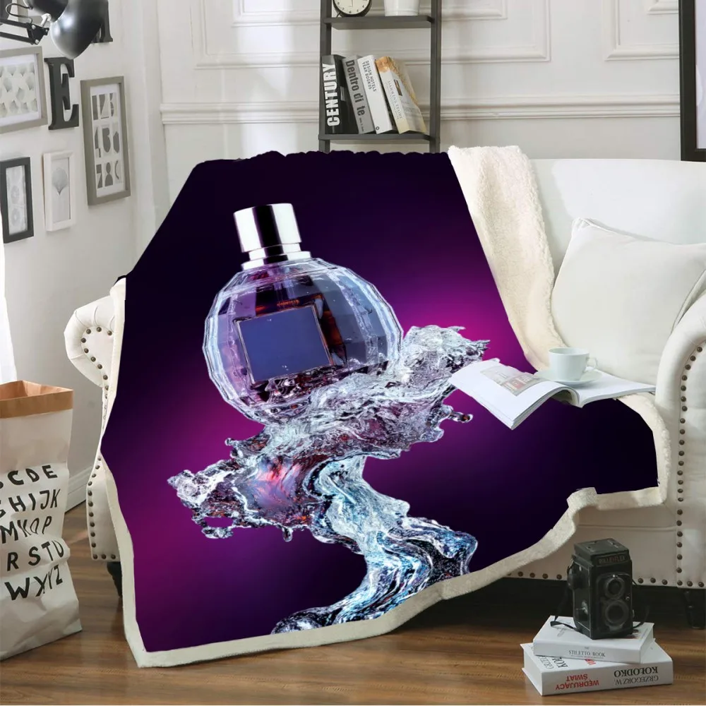 Пледы одеяло дистиллированные ликеры рисунок 3D принт мягкое Флисовое для