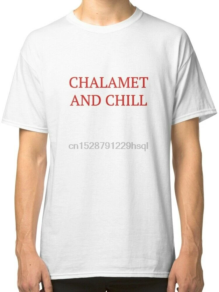 Chalamet and Chill тимоте Для мужчин белый футболка безрукавка Костюмы унисекс модная