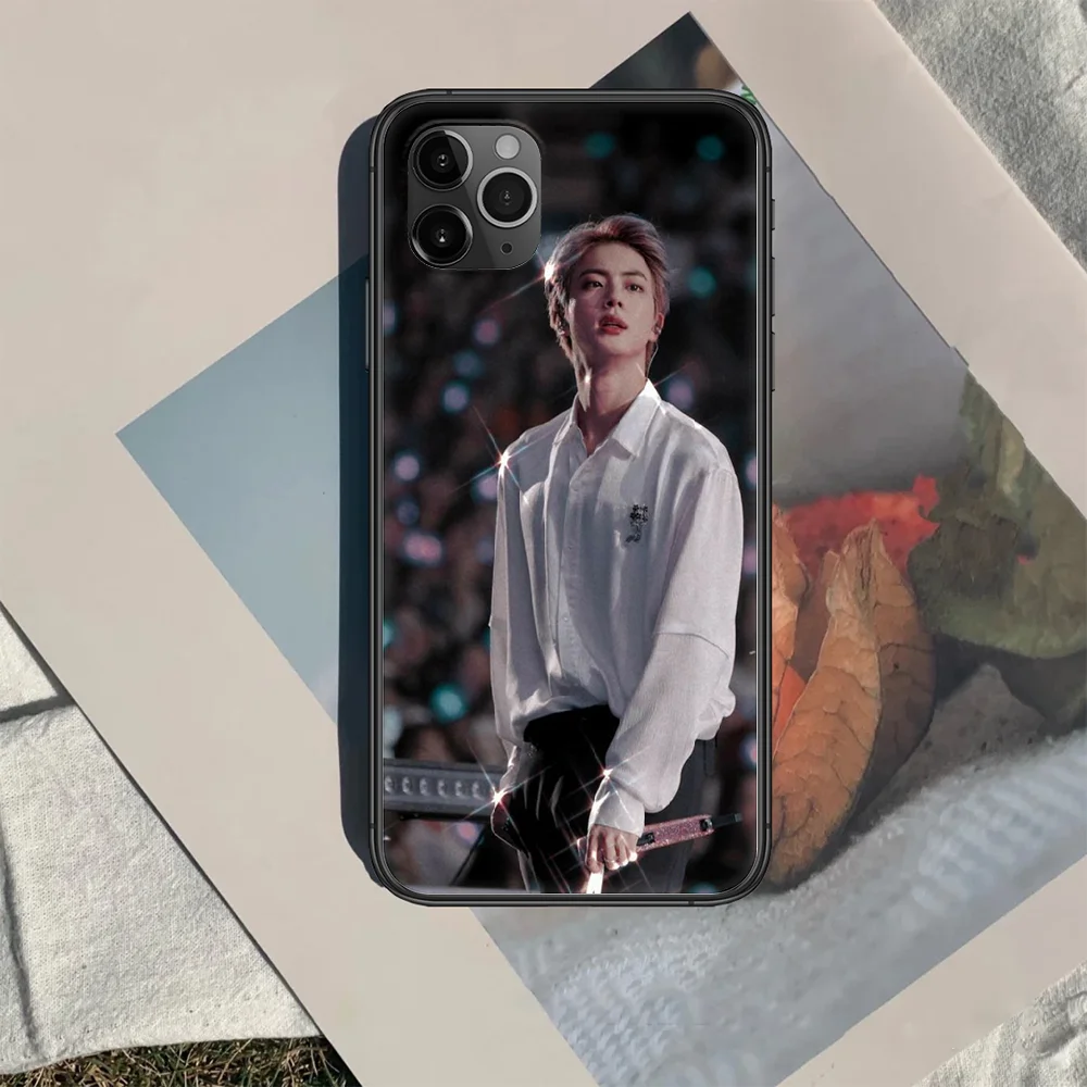 

Bangtan Boys kpop Kim Seok Jin Phone Case Cover Hull For iphone 5 5s se 2020 6 6s 7 8 12 mini plus X XS XR 11 PRO MAX black