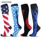 Чулки Компрессионные гольфы Спортивные Чулки медицинские чулки для кормления предотвращающие варикозное расширение вен носки подходят для регби носки мужские чулки