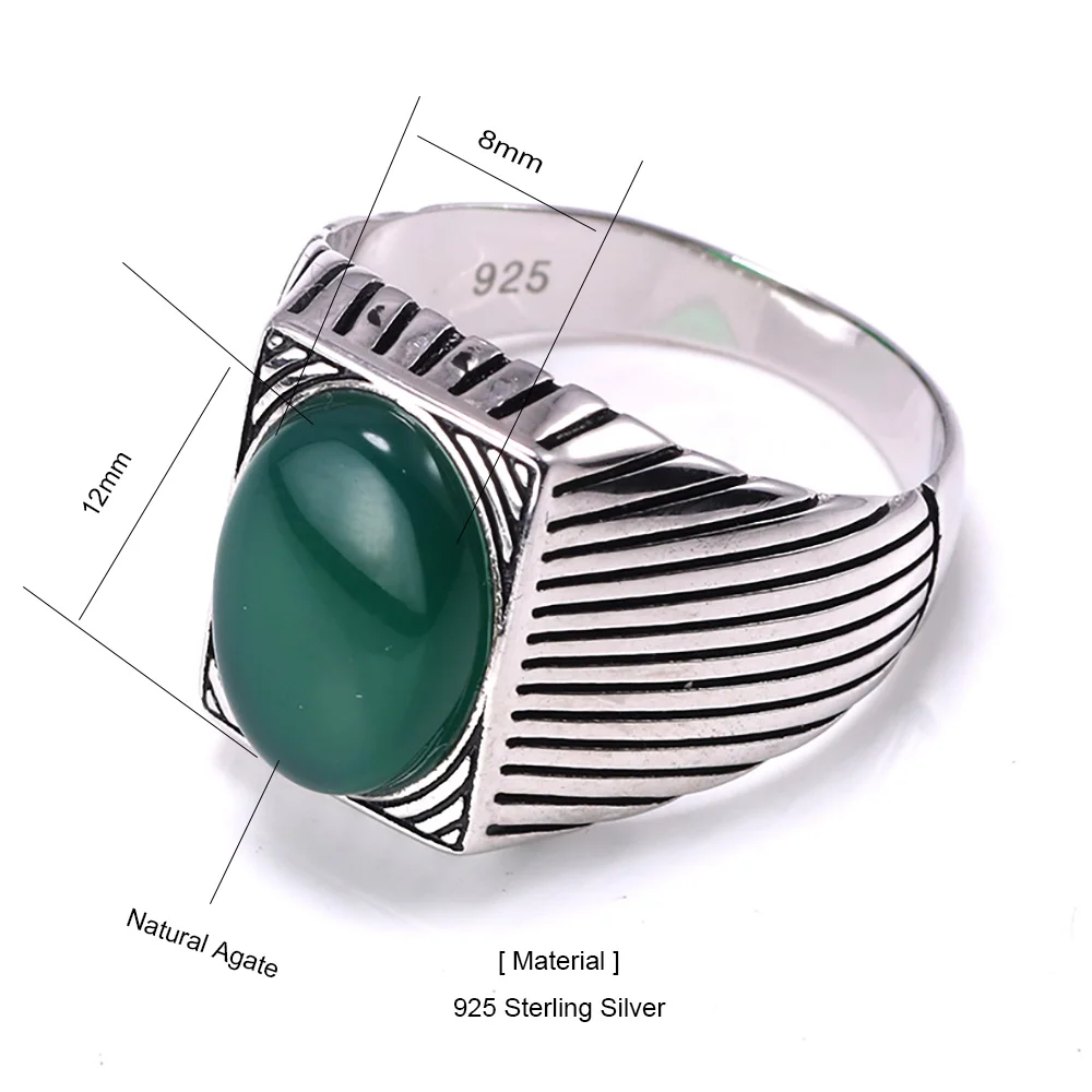 Для настоящих солидных мужчин s кольца из серебра s925 квадратный Форма