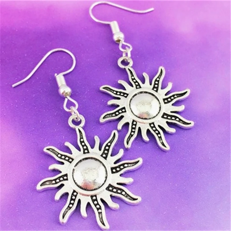 Солнечные серьги погодные солнечные украшения рождественский подарок с